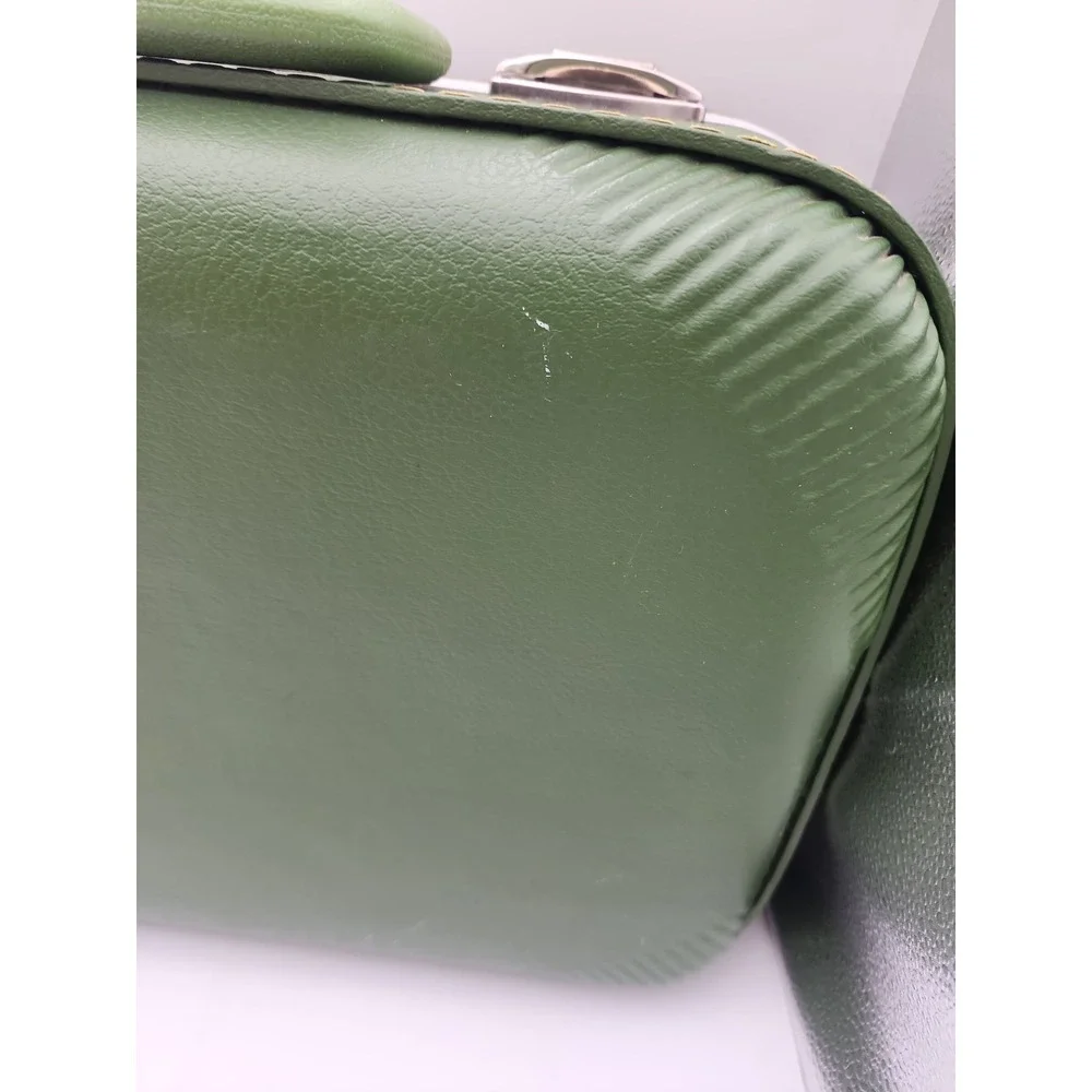 Vintage Trojan Hard Shell Weekender Luggage Suitcase Avocado Green 16